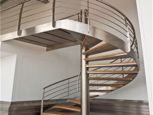 Spiral Staircase with Railings